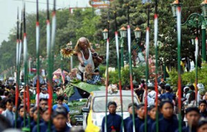 Unique carnaval Indonesia