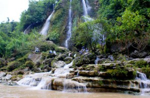 Beautiful Sri Gethuk Waterfall Indonesia