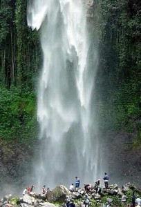 Beautiful Grojogan Sewu Waterfall Indonesia