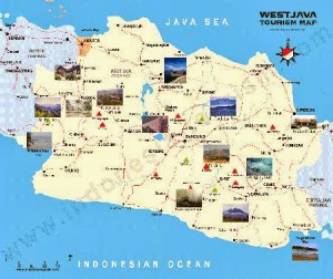 Peta wisata Jawa Barat
