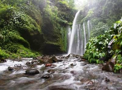 Beautiful Tiu Kelep Water Fall - Lombok Indonesia