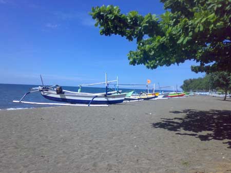 Lovina beach at Bali Island