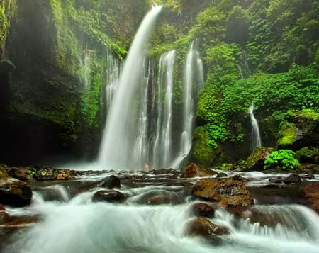 Surga Tersembunyi Air Terjun Tiu Kelep Lombok Tempat Surga Tersembunyi Air Terjun Tiu Kelep Lombok Tempat